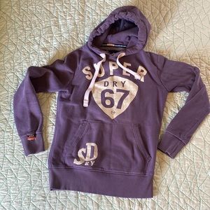 Super Dry New Tin Tab purple hoodie